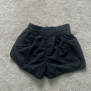 Black Lululemon hottie hot shorts